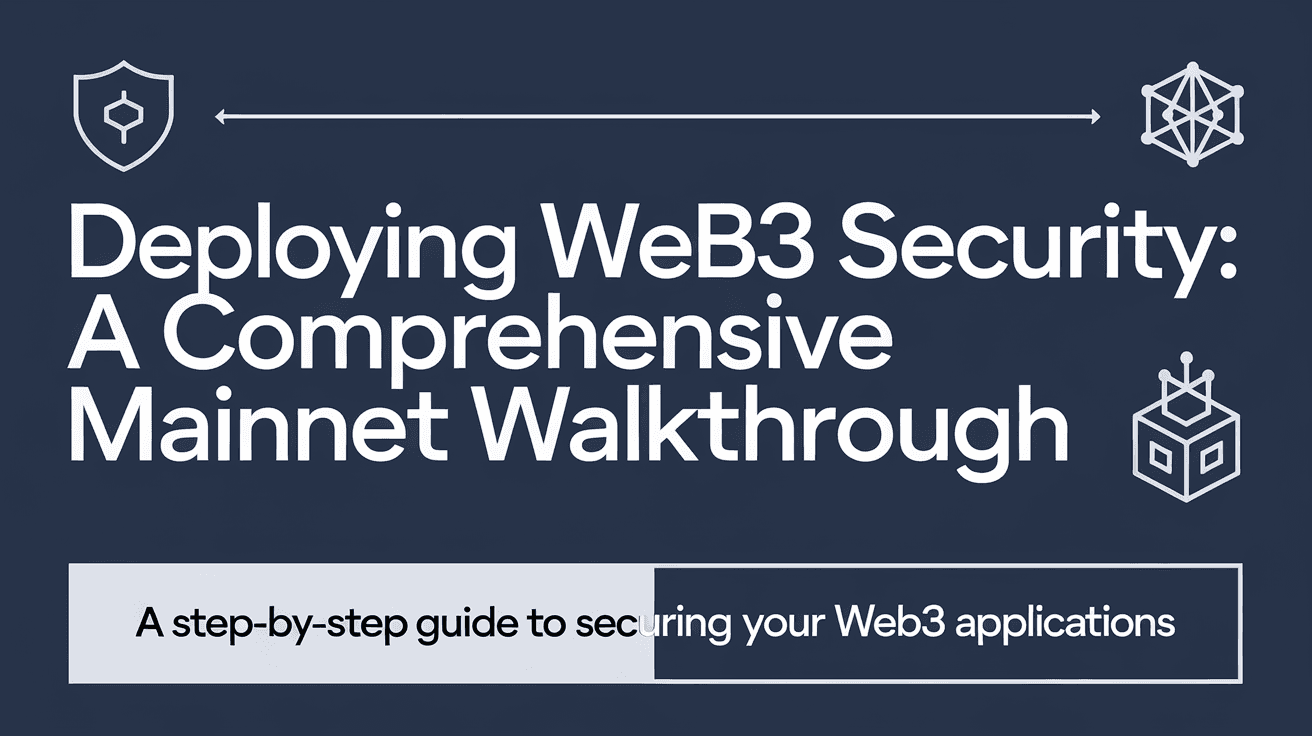 Deploying Web3 Security: A Comprehensive Mainnet Walkthrough